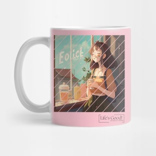 happy girl feeling good Mug